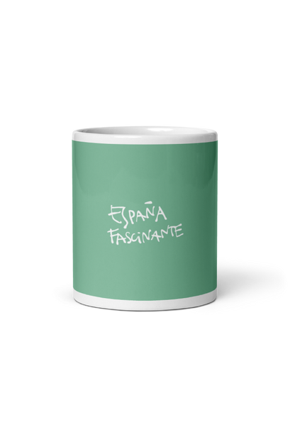 Taza verde cerámica España Fascinante